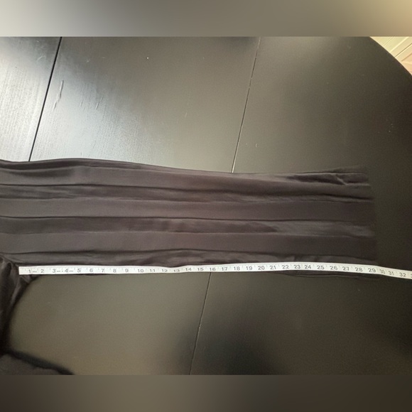 Topshop Panelled Satin Flowy Dress Pants Trousers Office Siren Whimsigoth Black - Picture 12 of 13